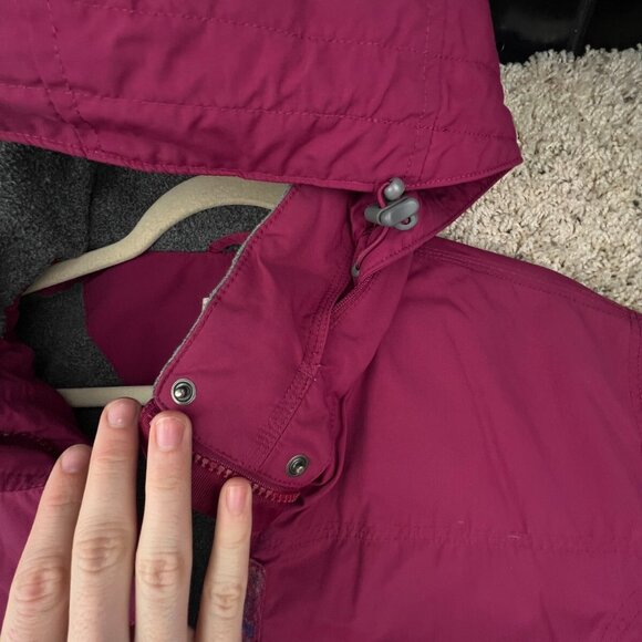 LL Bean Women’s Thinsulate Lined Hooded Jacket Coat Red 0BDX2 Size L Large Reg * - Picture 9 of 16